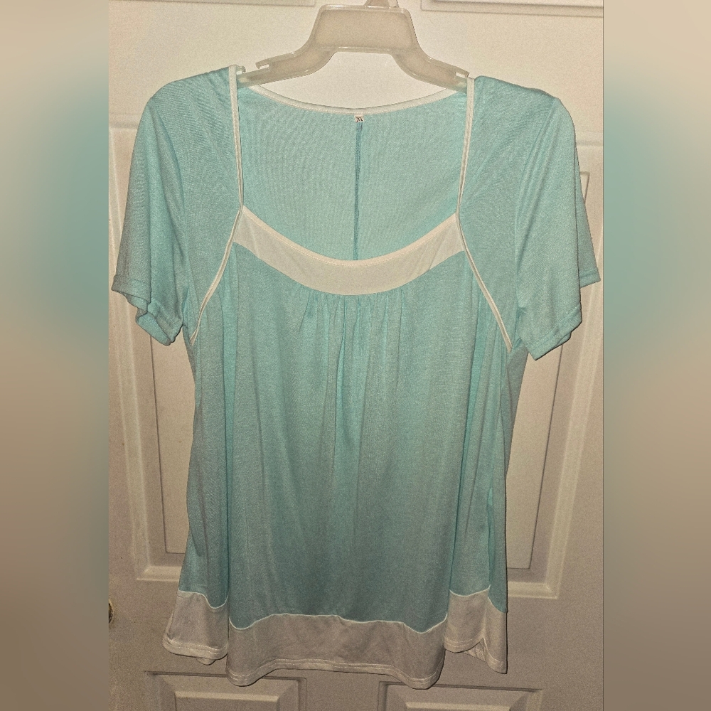 Womens Casual Loose Fit Tunic Top/Sz XL /Teal